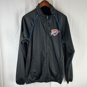Oklahoma City Thunder NBA Basketball Full Zip Track Jacket Mens Size‎ Medium